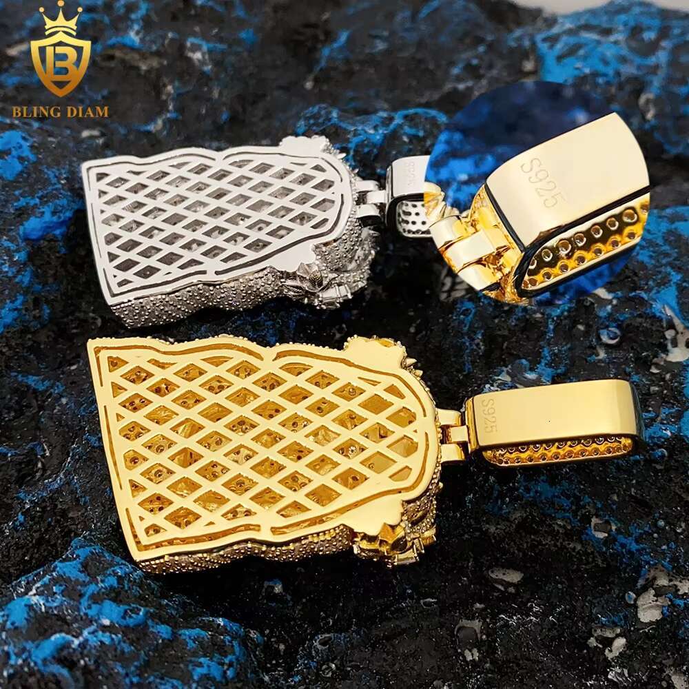 Wholesale Iced Out Hip Hop Jewelry Jesus Necklace Diamond Moissanite Custom Pendant 925 Sterling Silver