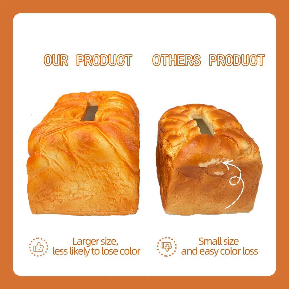 Simulation Bread Paper Extraction Box Living Room Home Tissue Box Advanced Light Luxury Tea Table Decorative OrnamentsM251124