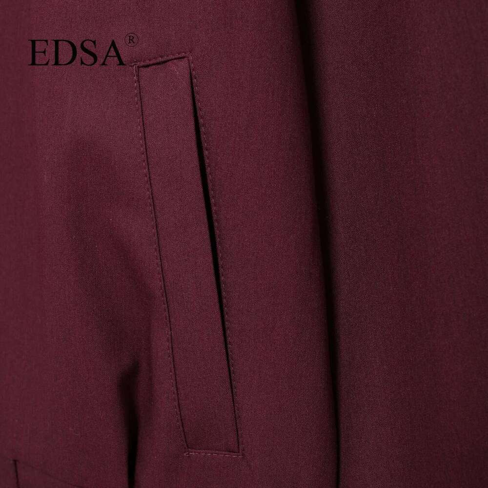 Designer Clothes EDSA Women Vintage Loose Zipper Lapel Bury Color New Autumn Fashion Versatile Street Outwear Jacket
