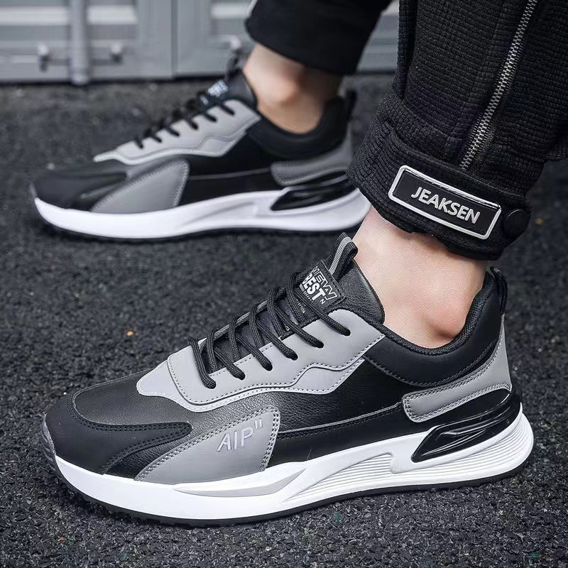2025 New Designer Shoes Men's Leather Sneakers Outdoor Casual Sport Shoes