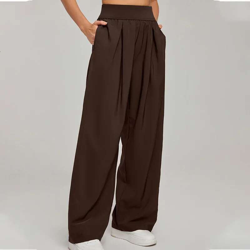 High-waisted thin straight women loose wide-legged sweatpants fiess yoga pants