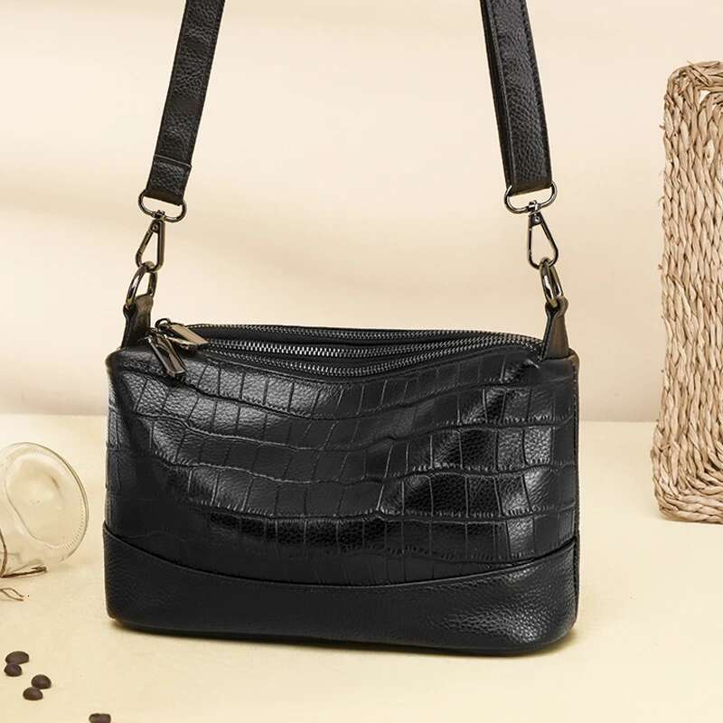 Designer Bag Three Layer Opening Shoulder 100% Genuine Leather Handbags Designer High Quality Crossbody Bags For Women Bolsa