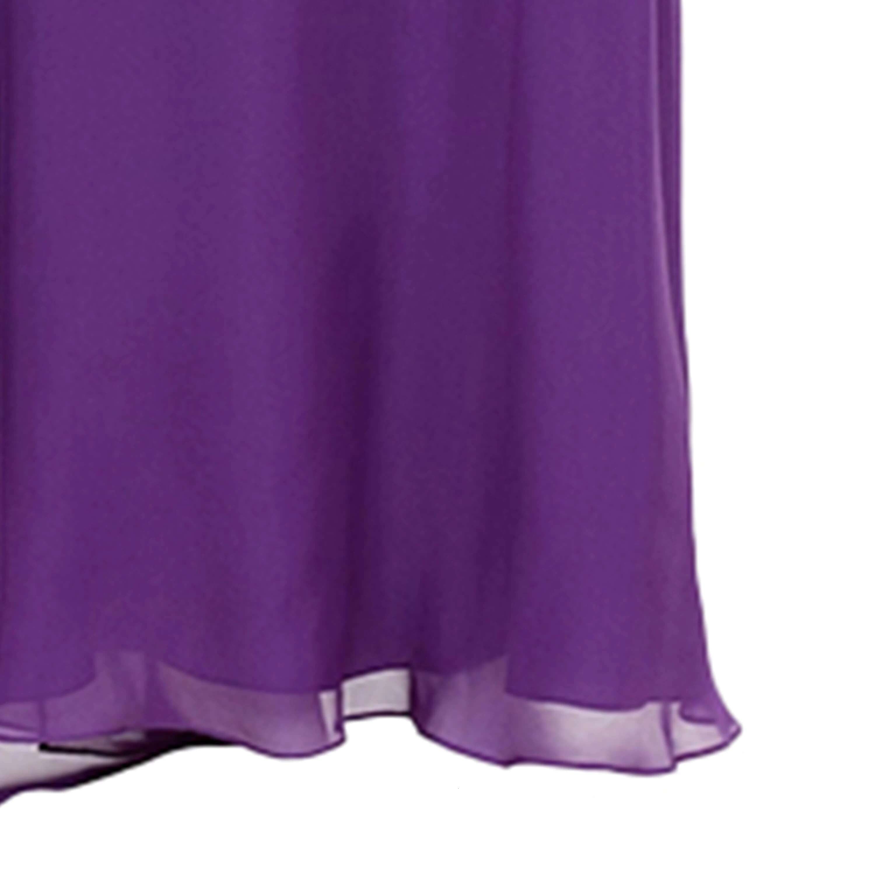 CHCH Women's Long 2024 New Simple Purple Elegant Business Party Wedding Bridesmaid Dress