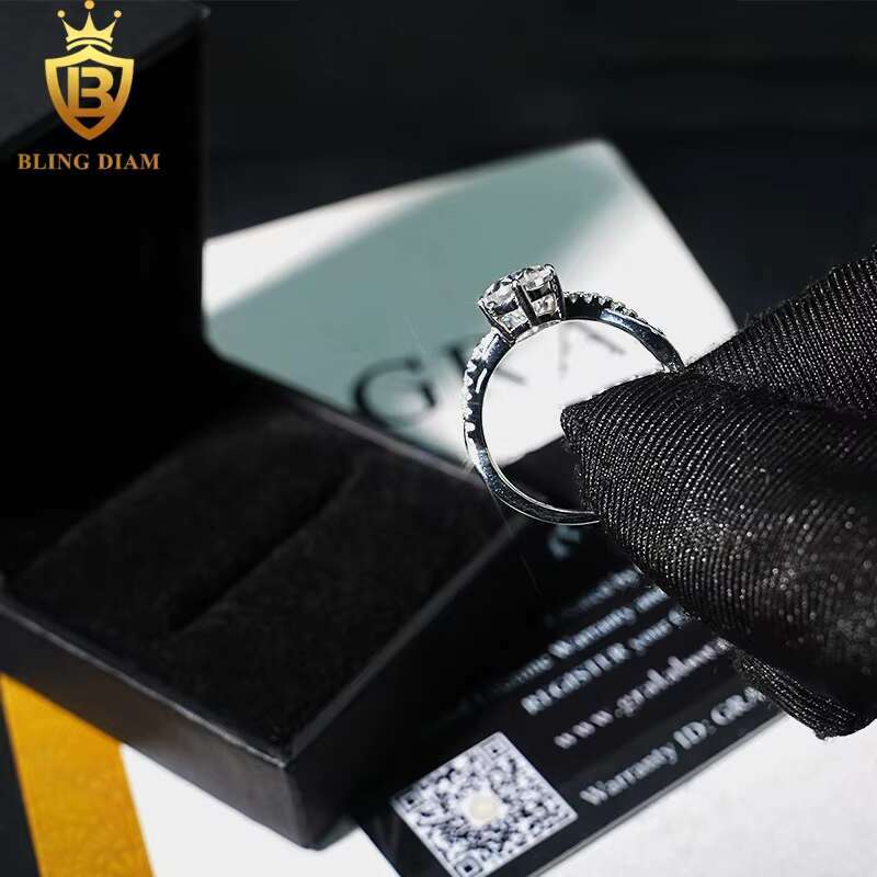Fashion Jewelry Engagement Ring 925 Silver VVS Moissanite Diamond Pear Cut 7x11MM Wedding Rings Gift