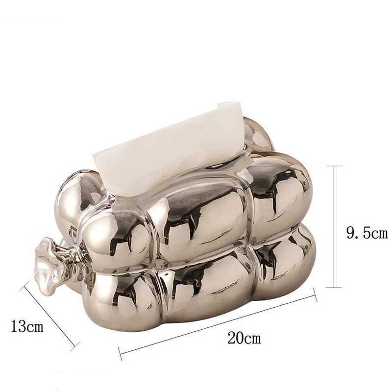 Light Luxury Ceramic Tissue Box Napkin Holder Living Room Desktop Storage Decoration Home Decor ArtM251124