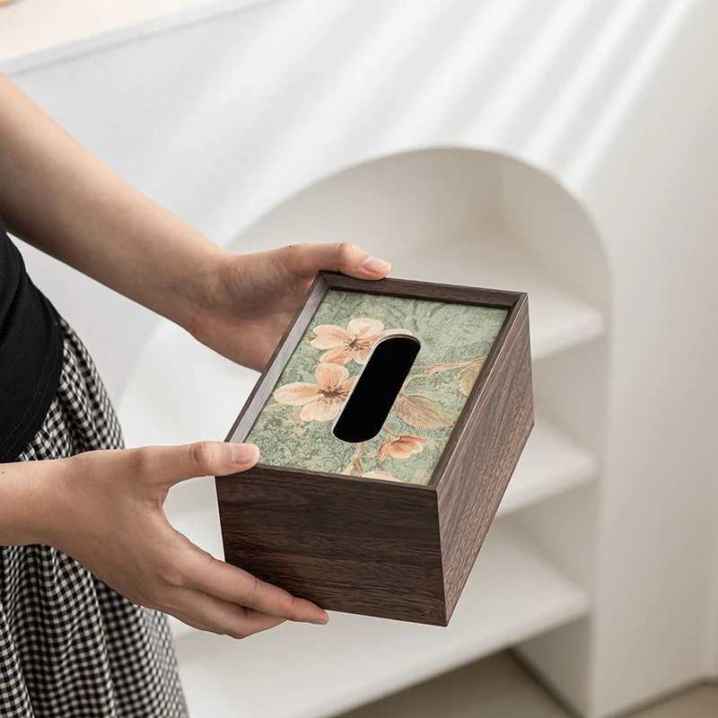 Household Tissue Box Dining Room Luxury Table Top Tissue Boxes Multifunctional Coffee Tables Storage Box Kitchen Napkin CaseM251124