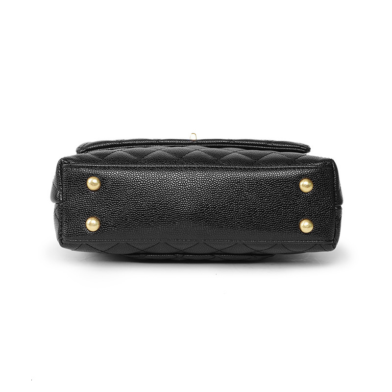 Xiaoxiangfeng Diamond Grid Caviar Handbag With High End Feel Light Luxury Bag Chain Women S Commuting Versatile Single Shoulder Crossbody Bag Tote Bag