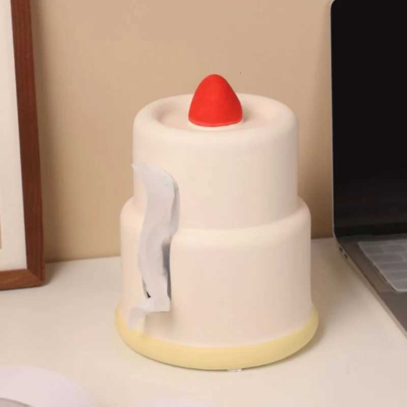 Ceramic Tissue Box for Living Room Dining Table Paper Drawer Creative Birthday Gift Desktop Decoration for GirlsM251124