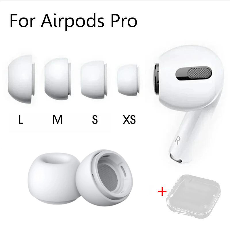 For Airpods Pro /Pro 2Gen /Pro 3 Gen Eartips Replacement Ear Tips for Airpods Silicone Case Pressure Relief Hole Ear Caps Cushion Eartips Buds Earphone Air Pods Pro