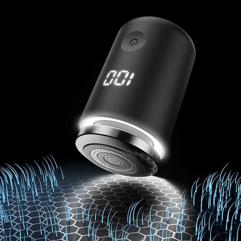 Mini Electric Shaver Led Digital Display Men Rechargeable Type-c Charging Car Portable Shaver Men Women Home Razor L251124