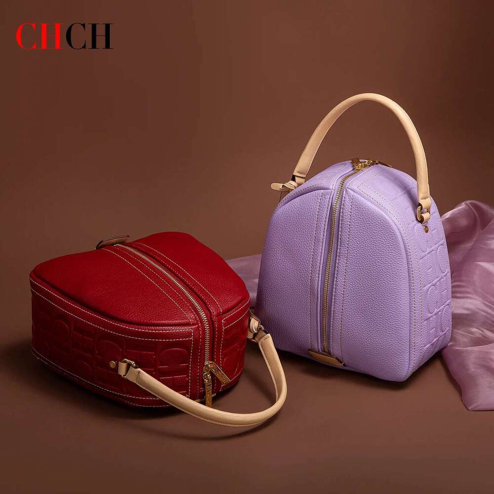 CHCH Women's Bucket New Dual Use Handbag Classic Letter Emed Shoulder Bag