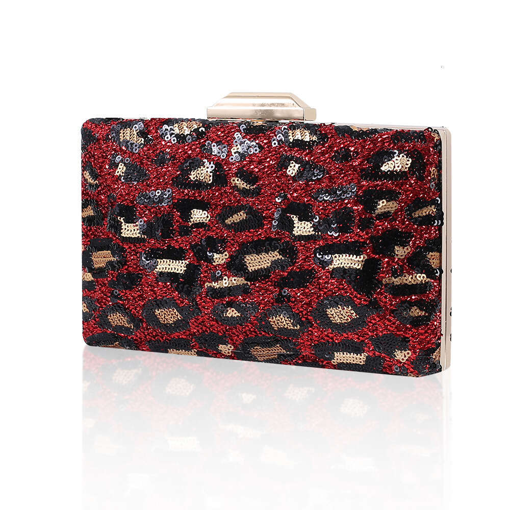 Dinner Bag Wind Leopard Pattern Dinner Beaded Dress Handheld Temperament Bridal Women S Bag KQ