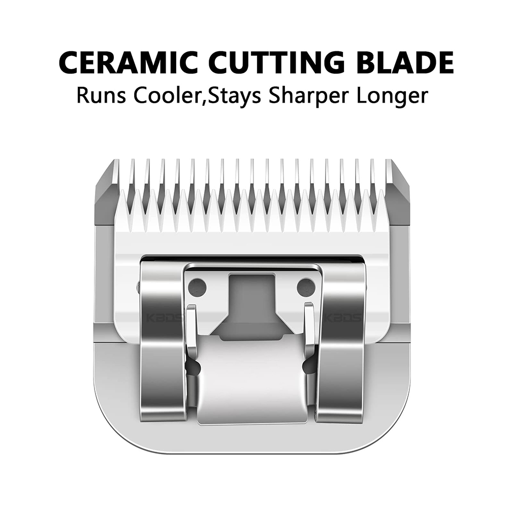 KBDS 5F Ceramic Detachable A5 Pet Dog Grooming Clipper Blades (1/4" - 6.4mm) ,Compatible with Most Andis,Oster A5 Wahl KM Series Clippers(Customi