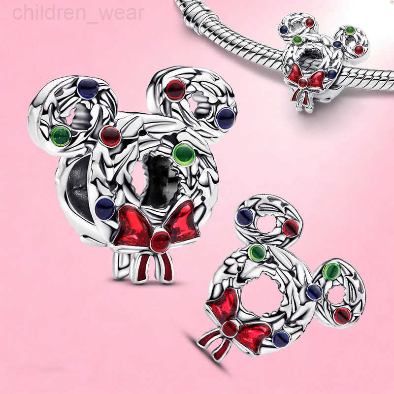 Disney Danturn 925 Sterling Silver Tangled Mickey Minnie Mulan Charms fit Bracelets Necklace Pendants for Women Jewelry Making H251124