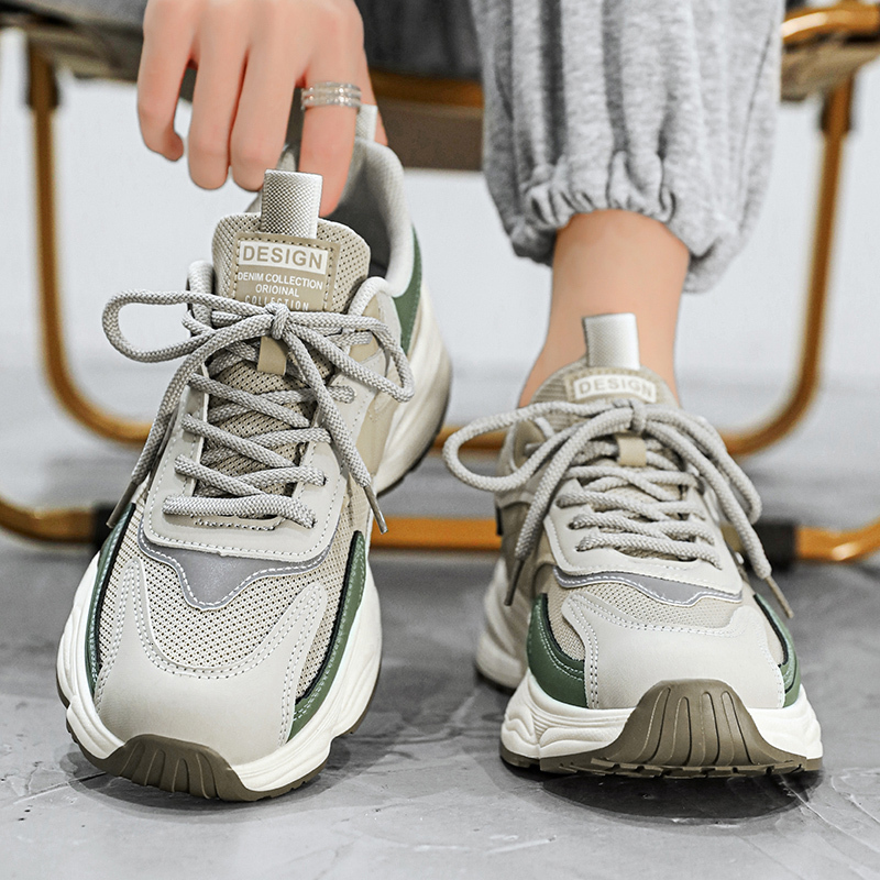 Designer Shoes Men Fashion Thick Bottom Breathable Mesh Sneakers Outdoor Sport Running Shoes