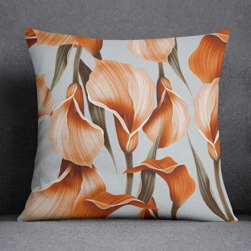 Tropical Flower Series throw pillow cover with short plush print for living room sofa decoration cushion cover pillow covers G251124