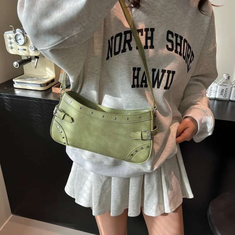 Small Shoulder Bags For Women Korean Fashion New Trend Females PU Leather Crossbody Bag Y2k Handbags And Purses