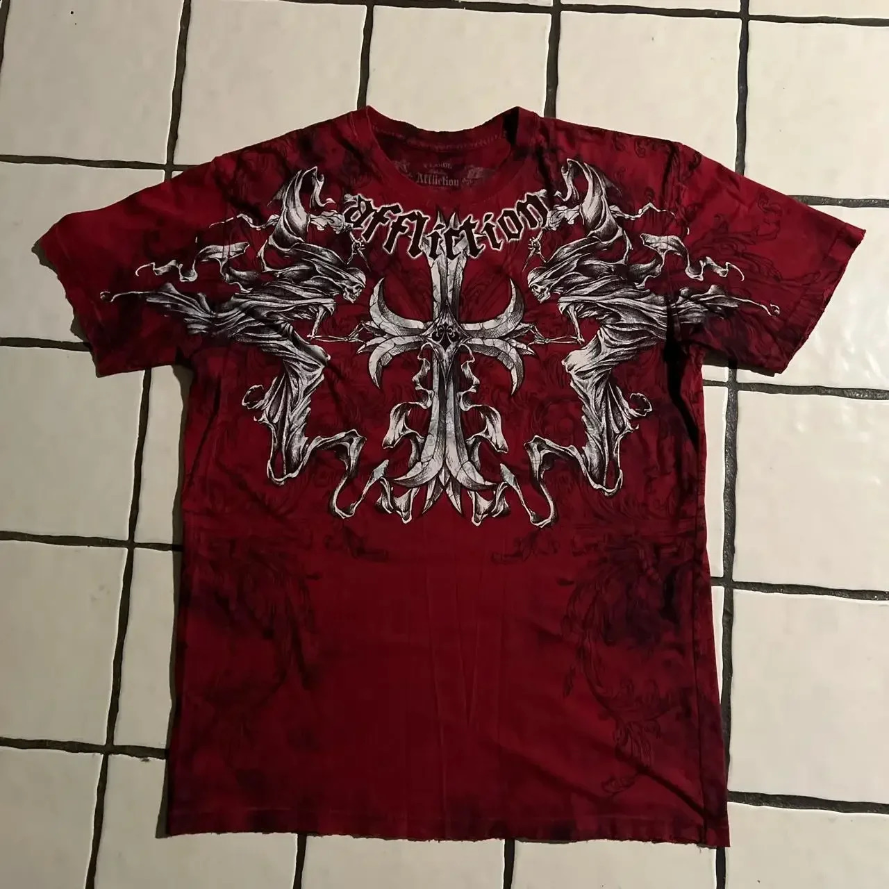 Summer Emotion Tshirt Y2K retro Gothic printed short sleeved mens hiphop Harajuku trend punk oversized pure cotton dress 250411