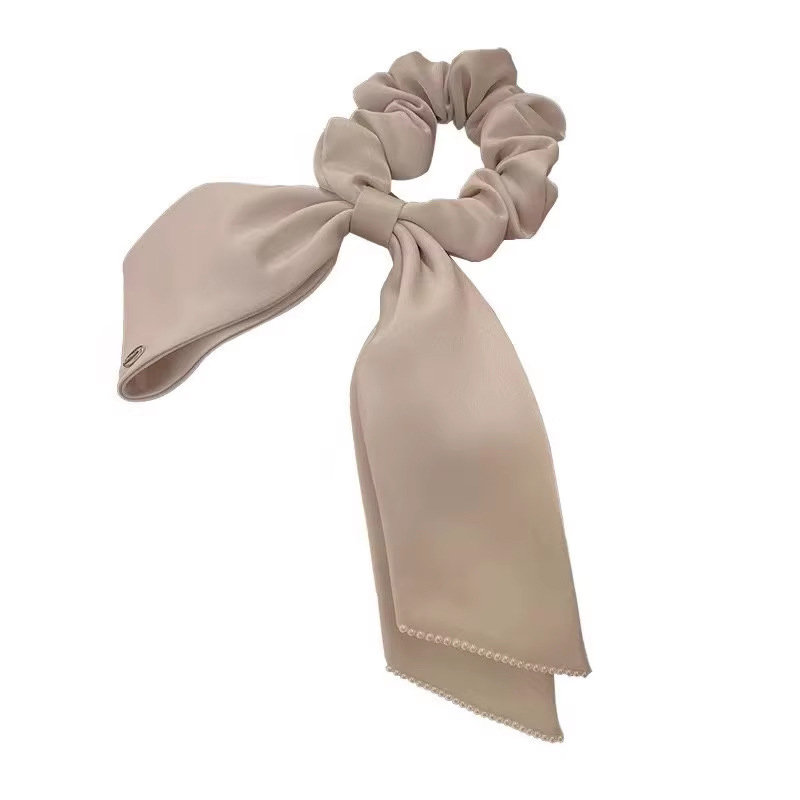 Yoga Ring Tie Rope Headrope Advanced Style Bow Knot Ribbon Scarf Large Intestine Women Accessories Fashion Elastic Circle Hair Band