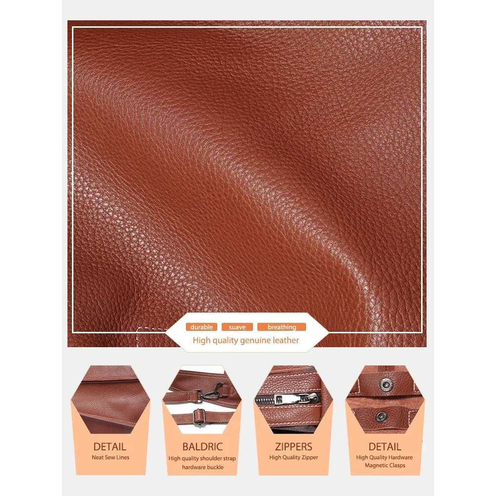 Designer Bag Zency 100% Genuine Soft Hobo Shoulder Women's Handbags Crossbody Bag Designer Underarm Natural Cow Leather Bags