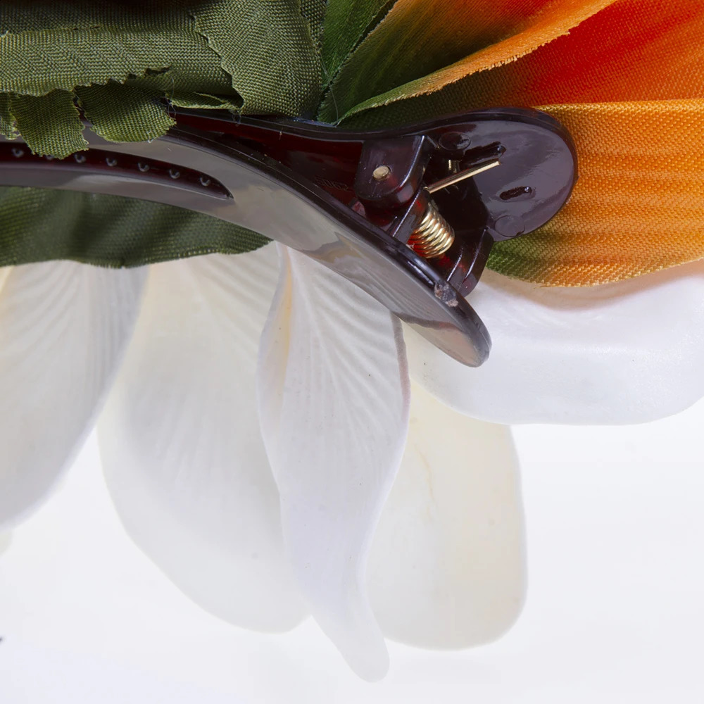 Artificial Silk Bird of Paradise Plumeria Hawaiian Foam Flower Hair Clip Decorative Hairpin Accessories for Women Girls KN-HC004 250420