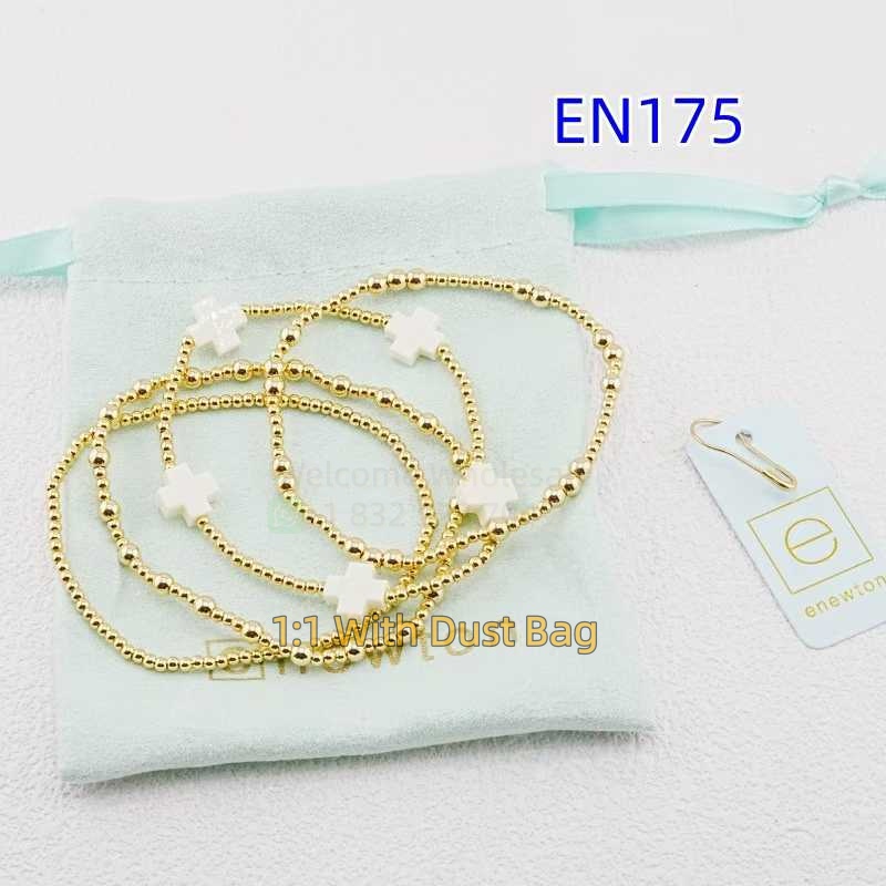 Enewton Brand Gold Beaded Multi Layer Bracelet Jewelry Bijoux de Luxe Birthday Christmas Gift EN175