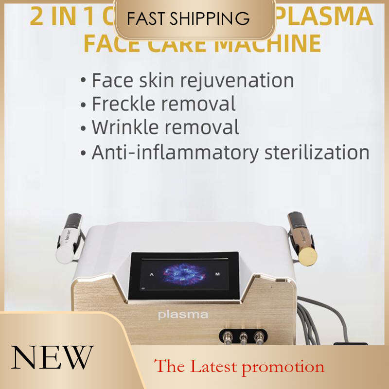 New Professional 2 in 1 Plasma Ozone Shower Machine Acne Removel Eyelid Lifting Spots Mole Ance Scars Removal Plasma Pen Device