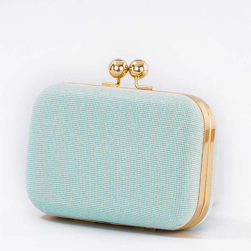 Dinner Bag Ladies Colorful Fashionable Handheld Banquet Paired With Matching Gold Bag KQ