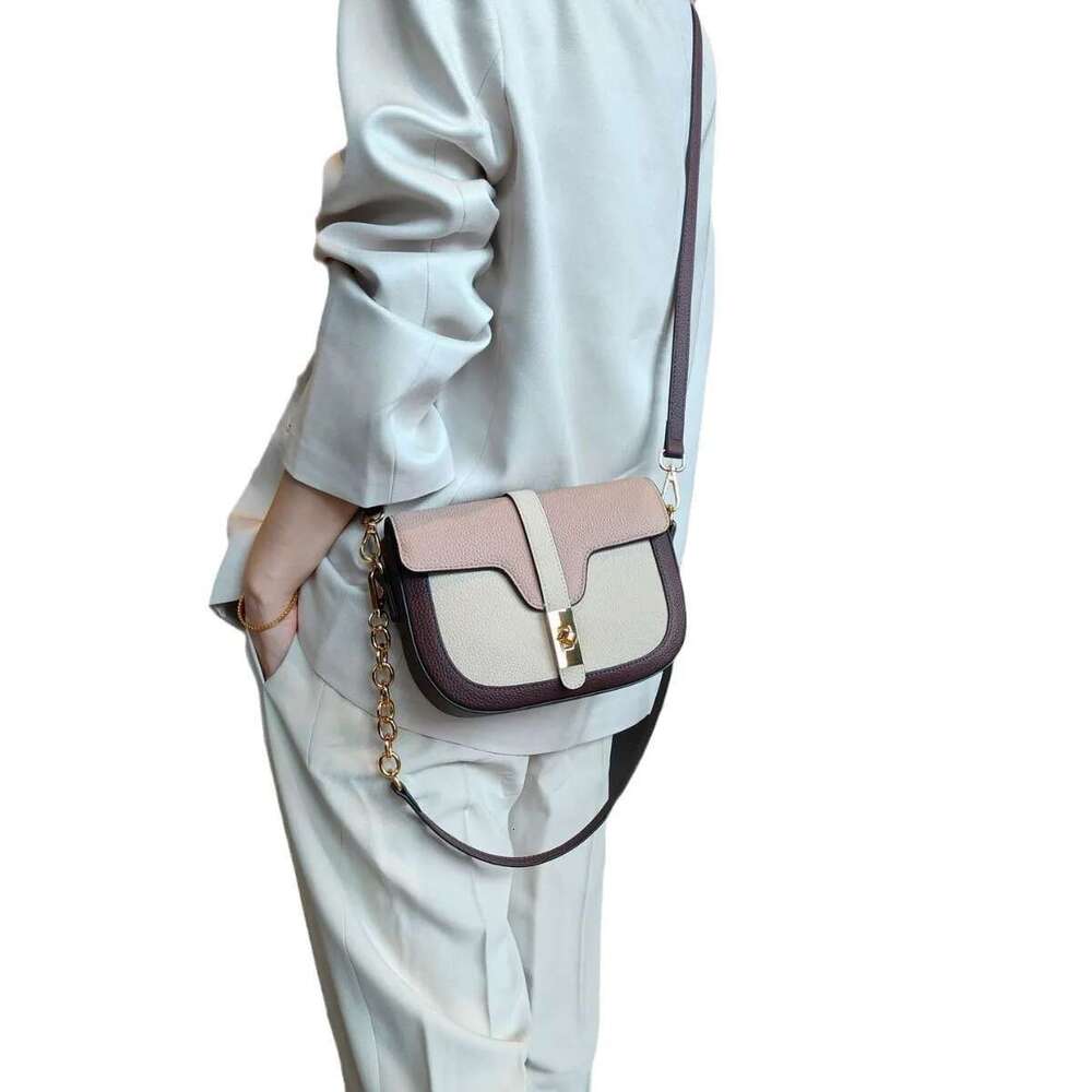 Small Niche Design Retro Saddle Casual High-End Armpit 25 New Cowhide Shoulder Crossbody Bag