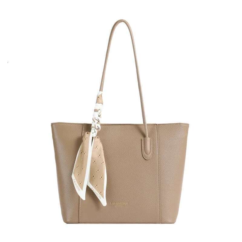 Designer Bag PU Solid Color 2025 High Quality Handbag Ribbon Zipper Trendy Fashion Shoulder Large Capacity Soft Versatile Tote Bag