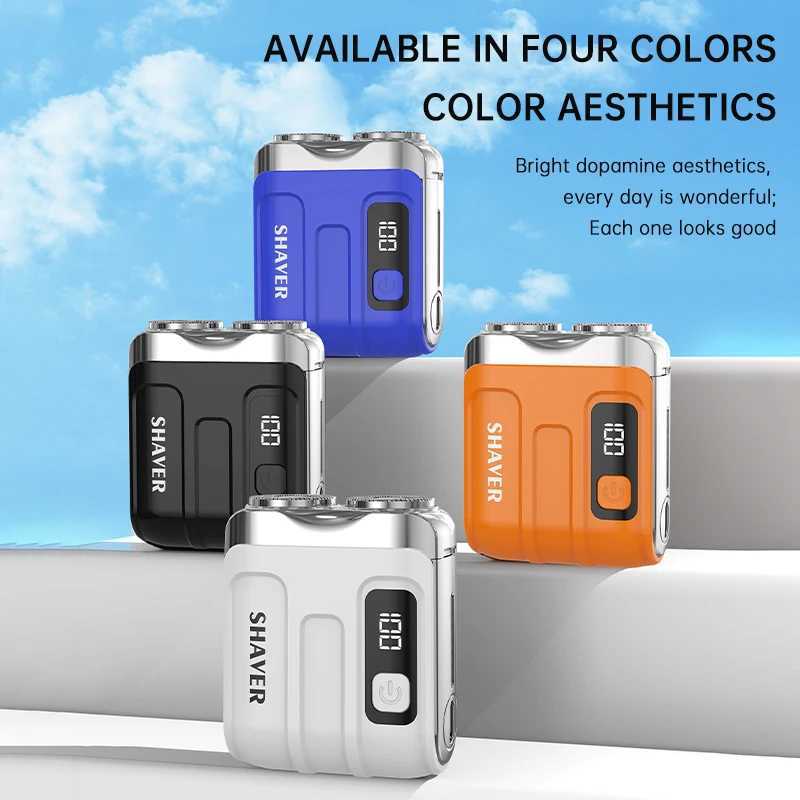 Mini Electric Smart Shaver Household Car Shaver Digital Display Dual Rechargeable Shaver Powerful Beard Trimmer Tool L251124