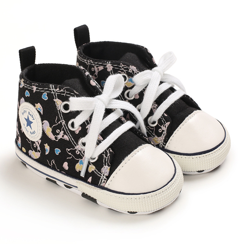 Toddler Shoes Girls Canvas Casual Boys Soft Sole Non-slip Newborn Little Kidszworld Kids Infant Walker Anti Slip Sport Sneakers 0-18 Months K0451