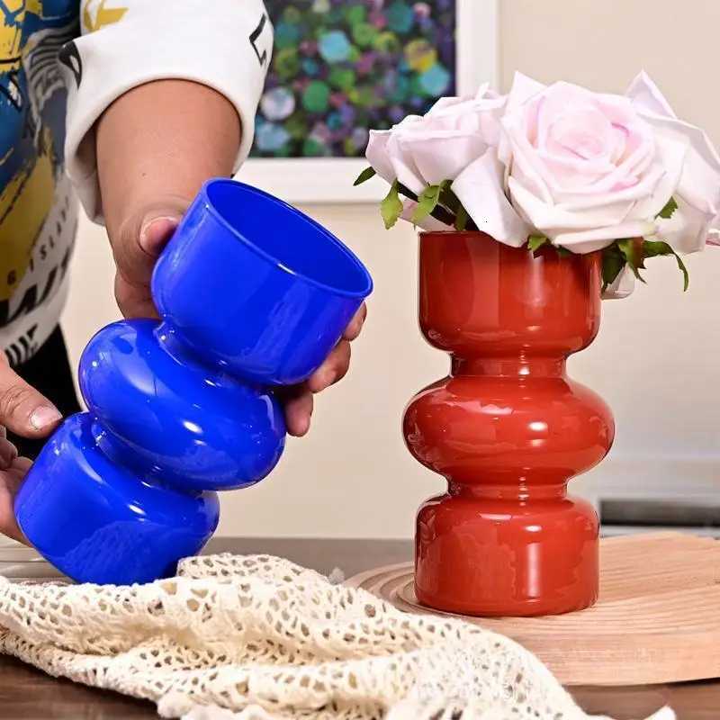 Nordic Creative Personty Retro Glass Vase Hydroponic Plant Table Vase DIY Flower Arrangement Container New C251124