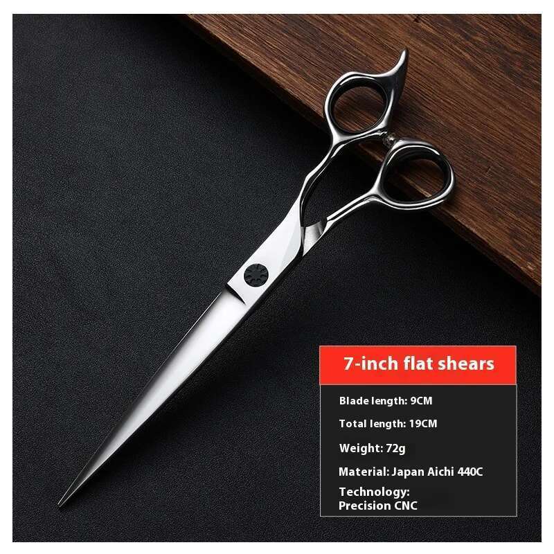 Professional Hairdresser Scissors Set Japanese 440C Stainless Steel 6/6.5/7-Inch Flat Reverse Teeth Hair Cutting Tools Salon