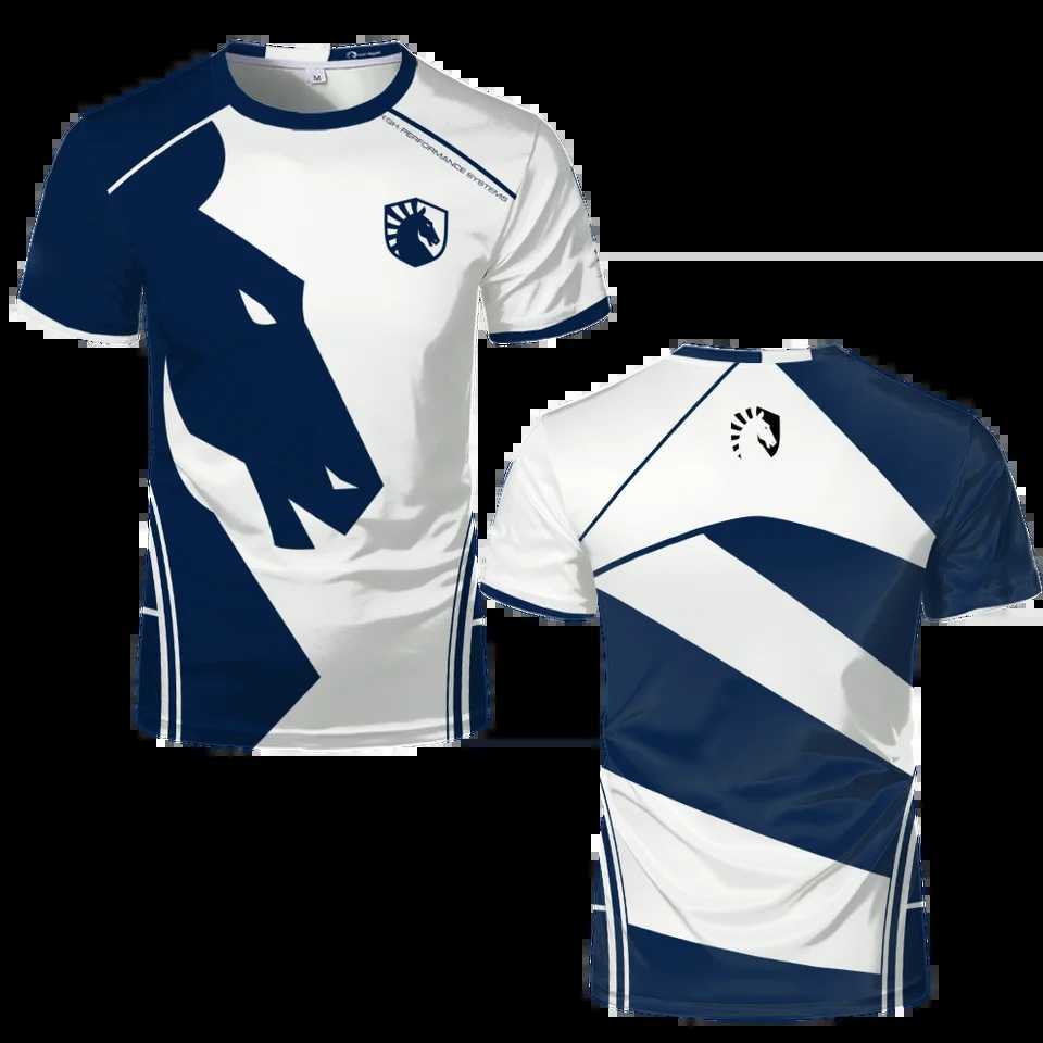 2024 New Team Liquid Esports Uniform T-shirt CSGO LOL DOTA2 Game Match T-shirt Casual Breathable Sports Shirt Top T-shirt w250424
