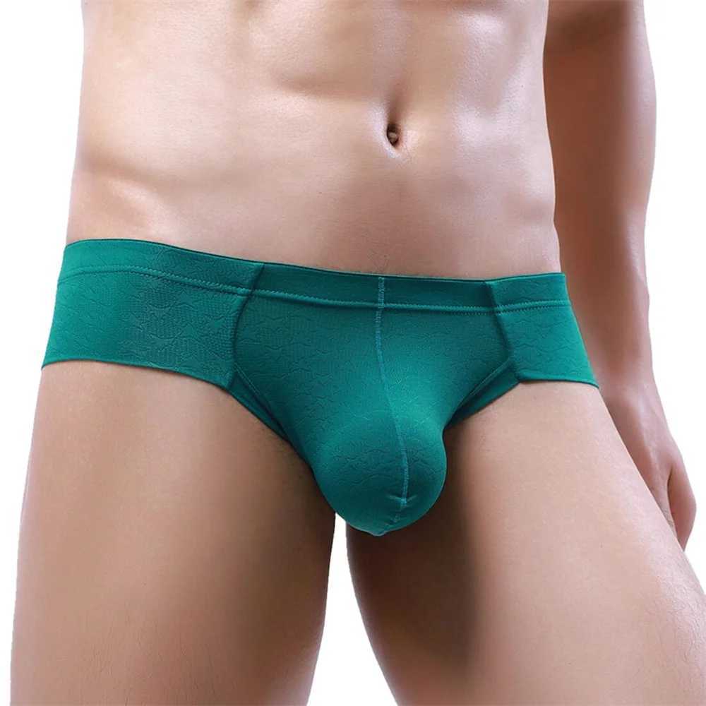 New Arrival Sexy Mens Underwear Ice Silk Underwear Mens Low Waist Underwear Cool Breathable Mens Underwear Z250424