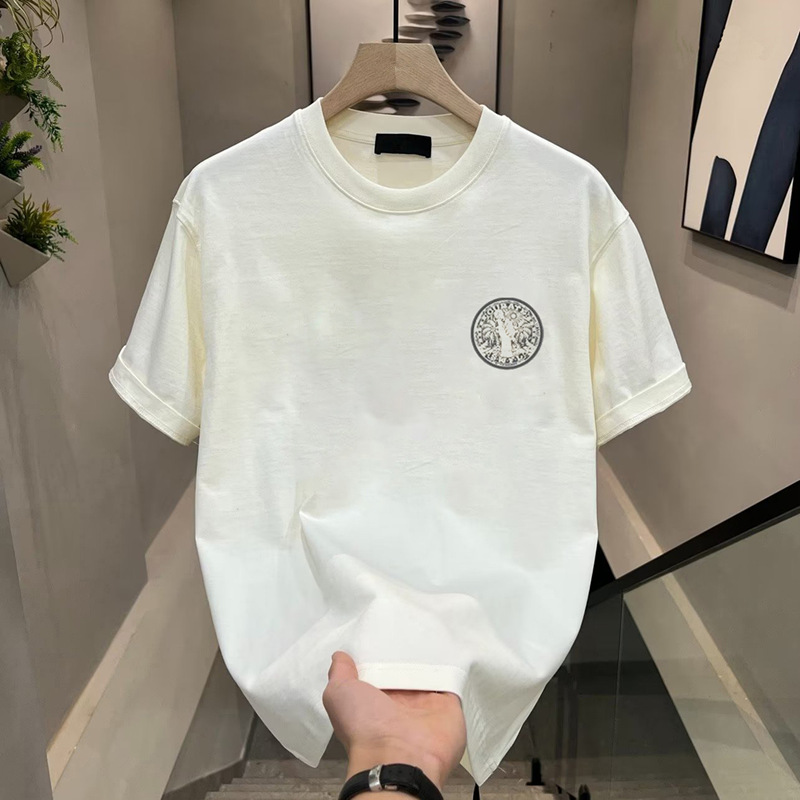 New free shipping designer t-shirt for mens womens black white New Fashionable and versatile T-shirt
