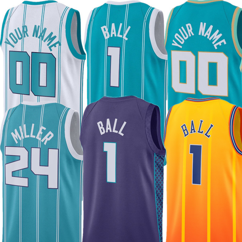 LaMelo Ball Miles Bridges Josh Green Jusuf Nurkic Brandon Miller Mark Williams Tre Mann Kon Knueppel Moussa Diabate Grant Williams Custom Basketball Jersey