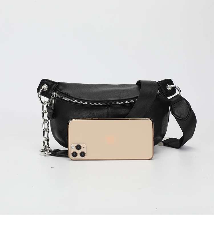 Designer Bag Female Chest Bag Chain Crossbody Bags For Women New Shoulder Bags Small PU Leather Ladies Waist Pack Breast Phone Wallet
