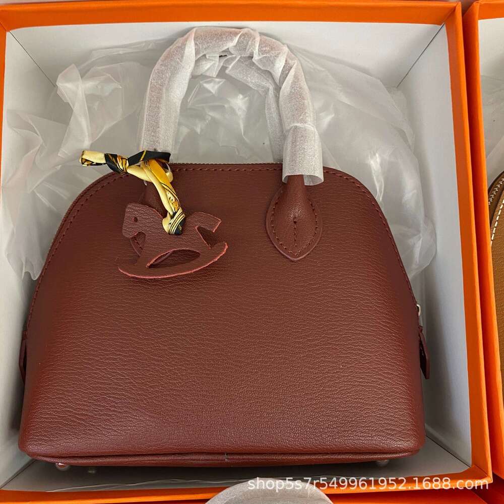 Designer Bag Mini Bowling Shell For Women S Shoulder New Light Luxury Sheep Pattern Handheld Crossbody Bag