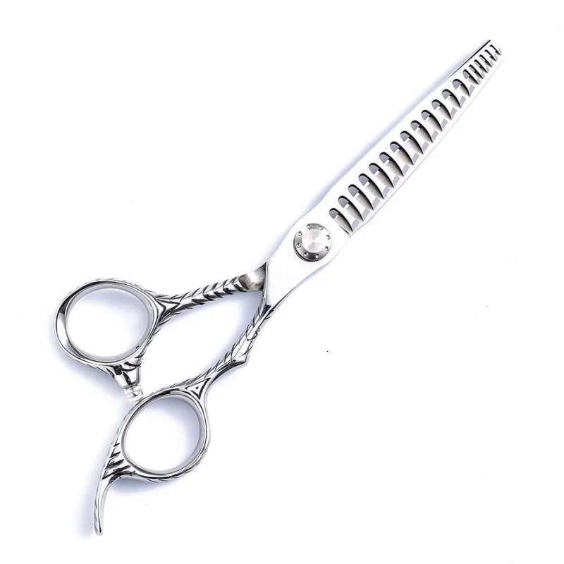 6.0Inch Segmented Gradient Shear Dedicated Stylist Haircut Men's Oil Fishbone Color Mixing Thinning Scissors