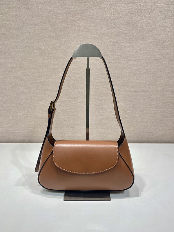 Designer shoulder Women leather tote bag 25cm small saddle mobile pocket inner concise handy casual bags