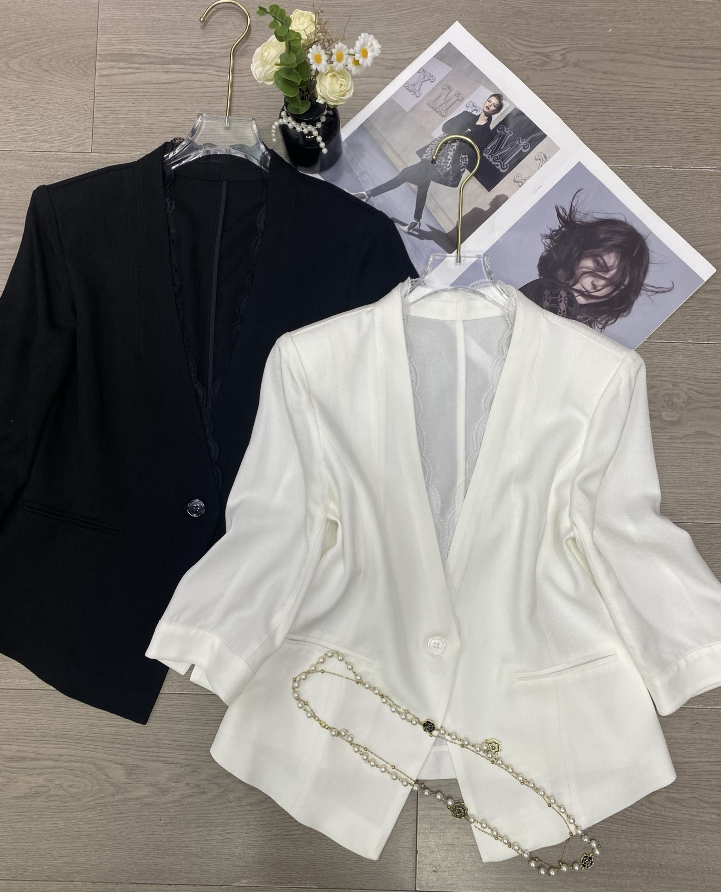 womens blazer womens casual suits business Vogue Paris 2025 Fashion Week Show Customized Fashion Tailored clothing M004