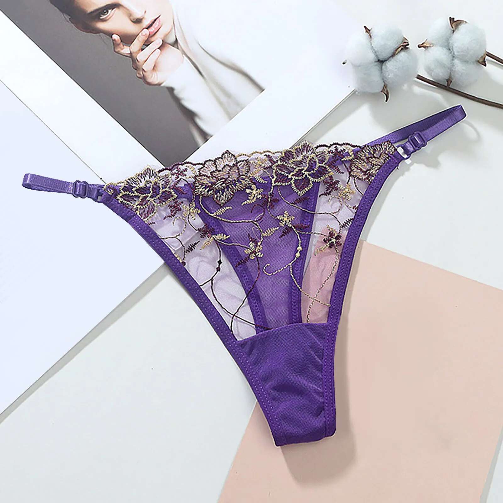 Dongdumaoyi New Womens Sexy T Back Thongs G Strings Mesh Sheer Panties T Pants Gerie Low Waist See Through Underpants Lenceria Women S Tight Underwear