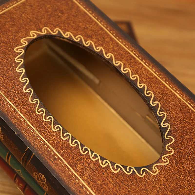 Luxury Book Style Tissue Box Napkin Holder Case Paper Box Container Fashion Hotel Storage Box Home Table Decoration OrnamentsM251124