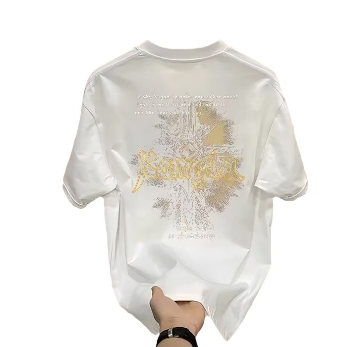 Hot New free shipping designer t-shirt for mens womens black white New summer Fashionable and versatile T-shirt