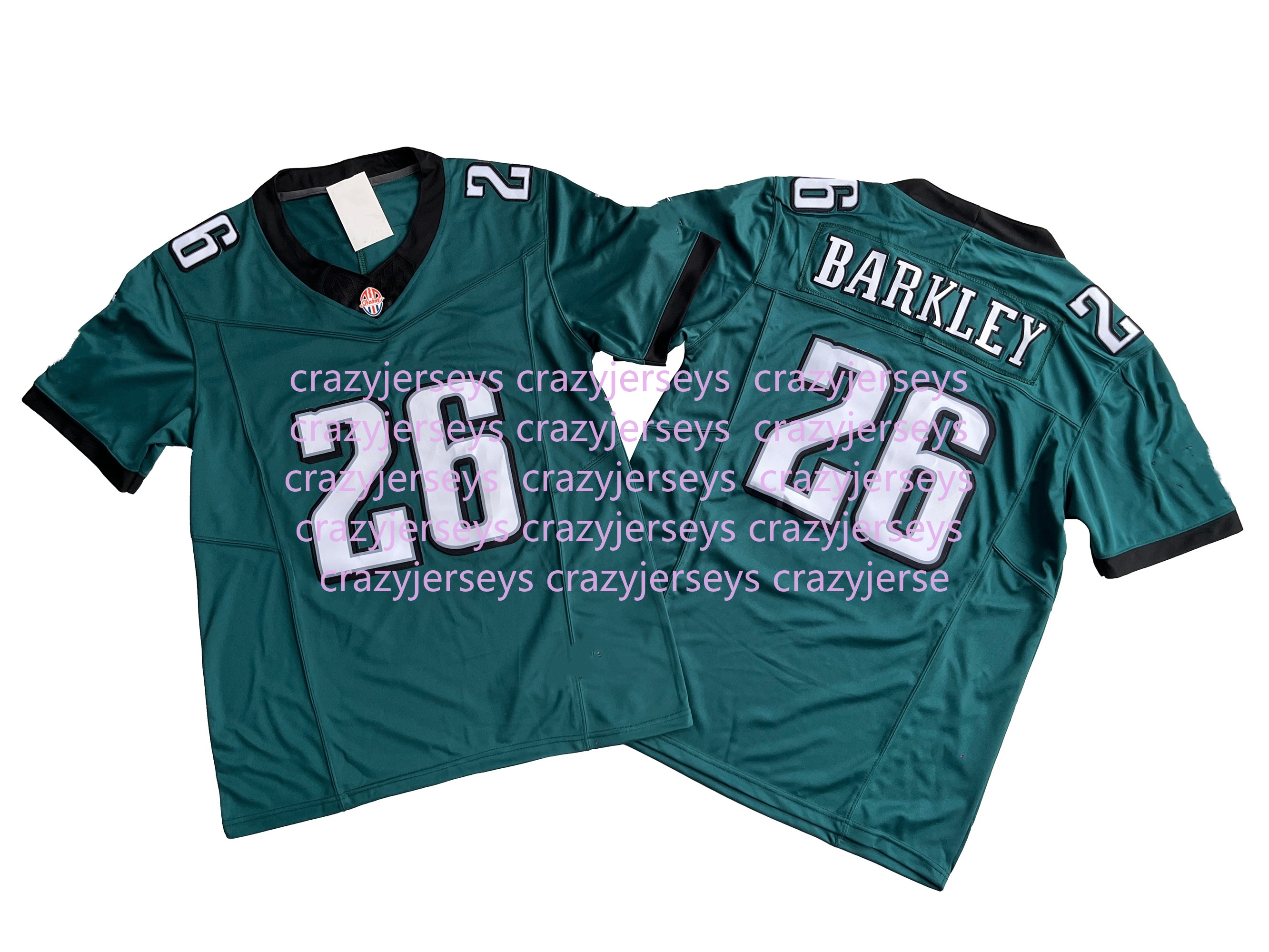 Personalized Custom Football 2025 Jersey Saquon Barkley Cooper DeJean Jalen Hurts Kenny Pickett Jason Kelce Brown Miles Sanders DeVonta Smith Haason Reddick Swift