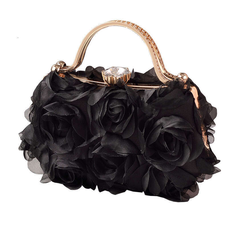 Dinner Bag Flower Banquet Bridal Wedding White Dress Package Partybag KQ