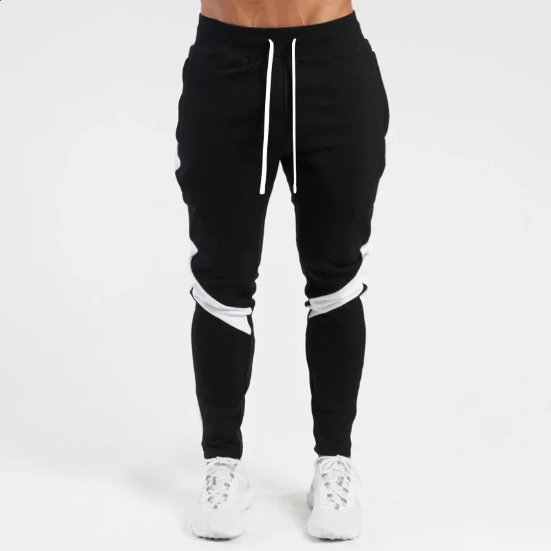 Mens Jogger Casual Pants Fitness Mens Sportswear Bottom Tight Pants Trouser Black Fitness Jogger Track Pants 250423