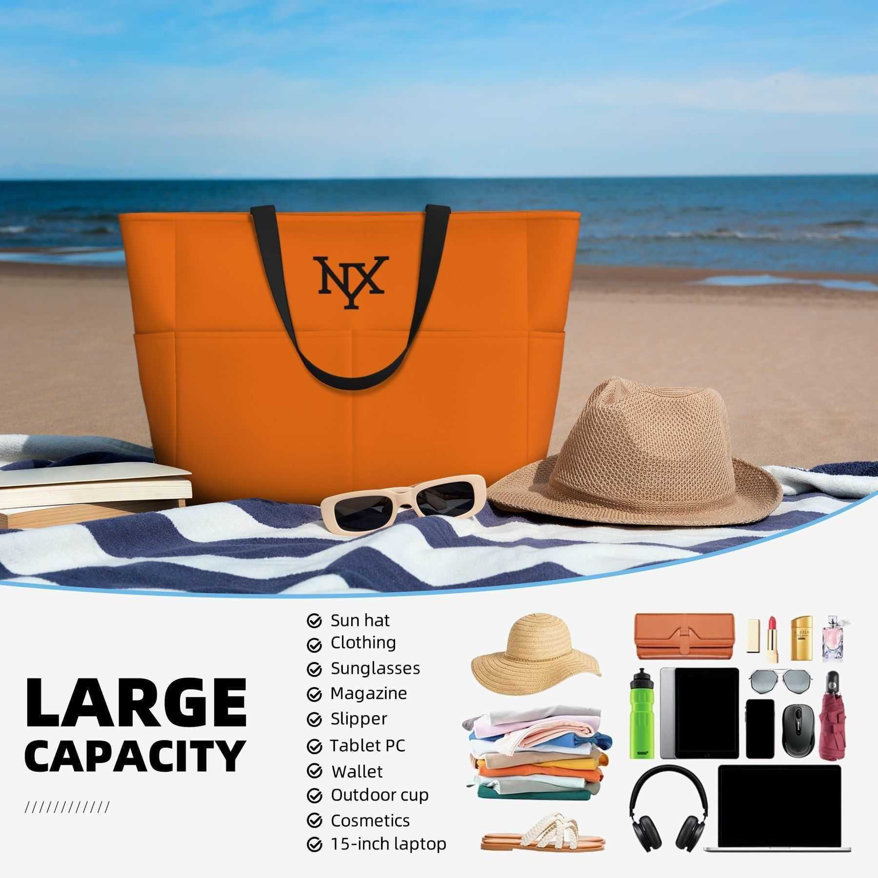 NXY Solid Color Large Capacity Beach Duffel Bags Men Portable Travel Bag Tote Handbag Short Distance Luggage Bag Sports Fitness Bag